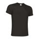 Valento RESISTANCE lélegző, unisex, rövid ujjú technikai póló, Black-S