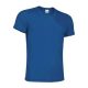 Valento RESISTANCE lélegző, unisex, rövid ujjú technikai póló, Royal Blue-S