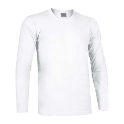 Valento TIGER, unisex hosszú ujjú pamut póló, White-2XL