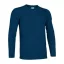 Valento TIGER, unisex hosszú ujjú pamut póló, Orion Navy Blue-L