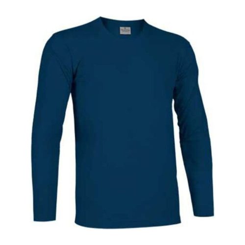 Valento TIGER, unisex hosszú ujjú pamut póló, Orion Navy Blue-2XL