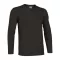 Valento TIGER, unisex hosszú ujjú pamut póló, Black-XL