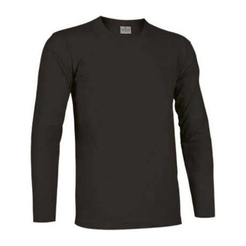 Valento TIGER, unisex hosszú ujjú pamut póló, Black-2XL