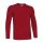 Valento TIGER, unisex hosszú ujjú pamut póló, Lotto Red-2XL