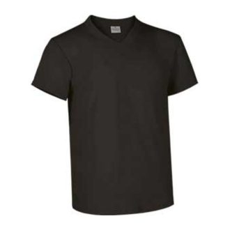 Valento TOP, unisex V-nyakú pamut póló, Black-2XL
