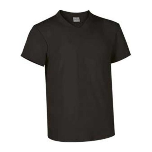 Valento TOP, unisex V-nyakú pamut póló, Black-2XL