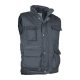 Valento REPORTER, unisex bélelt munkás mellény, 12 zsebbel, Cement Grey-S