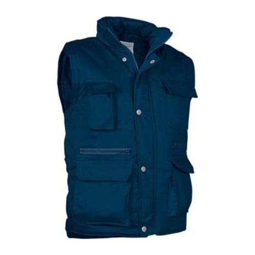 Valento REPORTER, unisex bélelt munkás mellény, 12 zsebbel, Orion Navy Blue-2XL