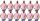 12 db-os pólócsomag Gildan GI3000 körkötött rövid ujjú férfi pamut póló, Light Pink-2XL