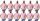 12 db-os pólócsomag Gildan GI3000 körkötött rövid ujjú férfi pamut póló, Light Pink-S