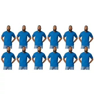   12 db-os pólócsomag Gildan GI3000 körkötött rövid ujjú férfi pamut póló, Royal-L