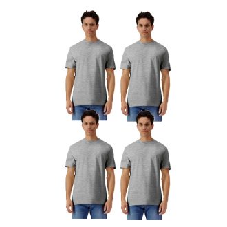   4 db-os pólócsomag Gildan GI3000 körkötött rövid ujjú férfi póló, Sport Grey-L