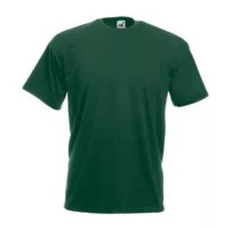   Fruit of the Loom F02 kereknyakú, rövid ujjú póló VALUEWEIGHT T, Bottle Green - L