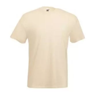   Fruit of the Loom F02 kereknyakú, rövid ujjú póló VALUEWEIGHT T, Natural - L