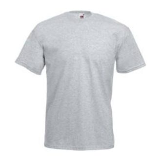  Fruit of the Loom F02 kereknyakú, rövid ujjú póló VALUEWEIGHT T, Heather Grey - L