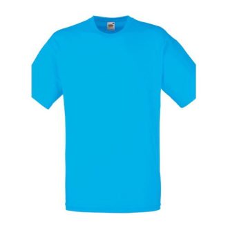   Fruit of the Loom F02 kereknyakú, rövid ujjú póló VALUEWEIGHT T, Azure - L