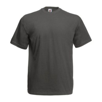   Fruit of the Loom F02 kereknyakú, rövid ujjú póló VALUEWEIGHT T, Light Graphite - 3XL