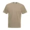 Fruit of the Loom F02 kereknyakú, rövid ujjú póló VALUEWEIGHT T, Khaki - 2XL
