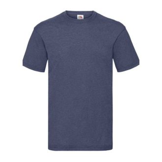   Fruit of the Loom F02 kereknyakú, rövid ujjú póló VALUEWEIGHT T, Vintage Heather Navy - L