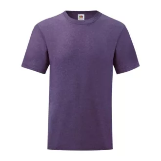   Fruit of the Loom F02 kereknyakú, rövid ujjú póló VALUEWEIGHT T, Heather Purple