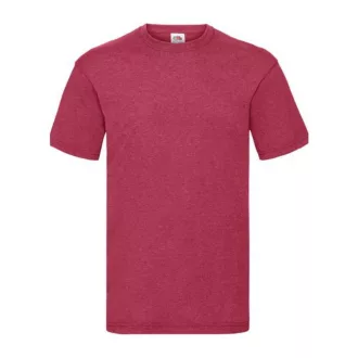  Fruit of the Loom F02 kereknyakú, rövid ujjú póló VALUEWEIGHT T, Vintage Heather Red - 2XL