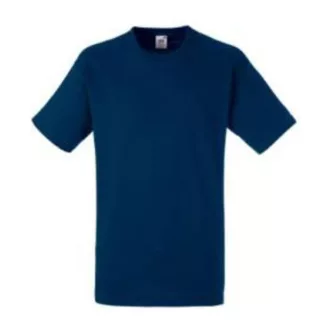   Fruit of the Loom F05 unisex rövid ujjú póló, HEAVY T, Navy - 2XL