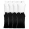 8 db-os csomagban Fruit of the Loom F06 ujjatlan, sportos trikó fekete-fehér - S