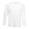Fruit of the Loom F07 hosszú ujjú póló, VALUEWEIGHT LONG SLEEVE T, White - M