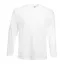 Fruit of the Loom F07 hosszú ujjú póló, VALUEWEIGHT LONG SLEEVE T, White - M