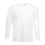 Fruit of the Loom F07 hosszú ujjú póló, VALUEWEIGHT LONG SLEEVE T, White - 2XL
