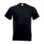Fruit of the Loom F08 V-nyakú pamut póló, VALUEWEIGHT V-NECK T, Black - 3XL