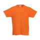 Fruit of the Loom F37 környakas gyerek póló, Kids Valueweight T, Orange - 12/13