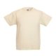 Fruit of the Loom F37 környakas gyerek póló, Kids Valueweight T, Natural - 12/13