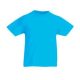 Fruit of the Loom F37 környakas gyerek póló, Kids Valueweight T, Azure - 9/11