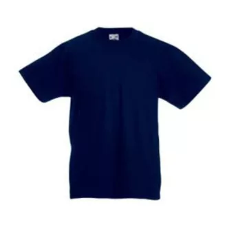   Fruit of the Loom F37 környakas gyerek póló, Kids Valueweight T, Deep Navy - 9/11