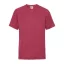 Fruit of the Loom F37 környakas gyerek póló, Kids Valueweight T, Vintage Heather Red - 14/15