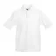 Fruit of the Loom F38 gyerek galléros piké póló, 65/35 KIDS PIQUE POLO, White - 12/13