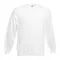 Fruit of the Loom F41 kereknyakú pulóver, SET-IN SWEAT, White - M