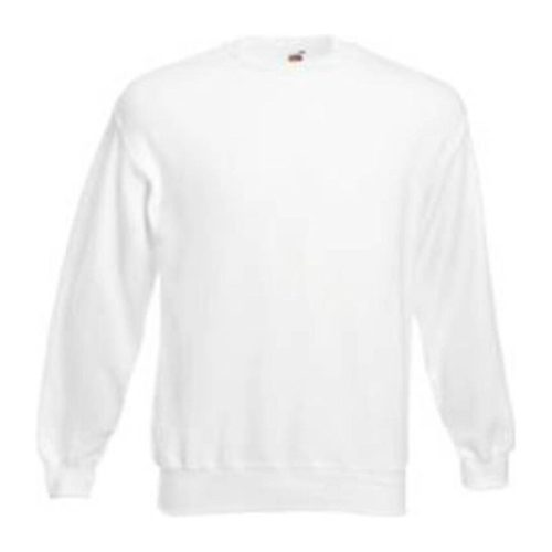 Fruit of the Loom F41 kereknyakú pulóver, SET-IN SWEAT, White - 3XL