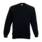 Fruit of the Loom F41 kereknyakú pulóver, SET-IN SWEAT, Black - XL