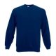 Fruit of the Loom F41 kereknyakú pulóver, SET-IN SWEAT, Navy - M