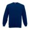 Fruit of the Loom F41 kereknyakú pulóver, SET-IN SWEAT, Navy - L
