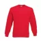 Fruit of the Loom F41 kereknyakú pulóver, SET-IN SWEAT, Red