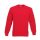 Fruit of the Loom F41 kereknyakú pulóver, SET-IN SWEAT, Red - M
