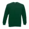 Fruit of the Loom F41 kereknyakú pulóver, SET-IN SWEAT, Bottle Green - L