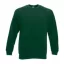 Fruit of the Loom F41 kereknyakú pulóver, SET-IN SWEAT, Bottle Green - XL