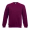 Fruit of the Loom F41 kereknyakú pulóver, SET-IN SWEAT, Burgundy - M