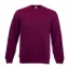 Fruit of the Loom F41 kereknyakú pulóver, SET-IN SWEAT, Burgundy - M