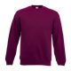Fruit of the Loom F41 kereknyakú pulóver, SET-IN SWEAT, Burgundy - 2XL