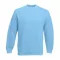 Fruit of the Loom F41 kereknyakú pulóver, SET-IN SWEAT, Sky Blue